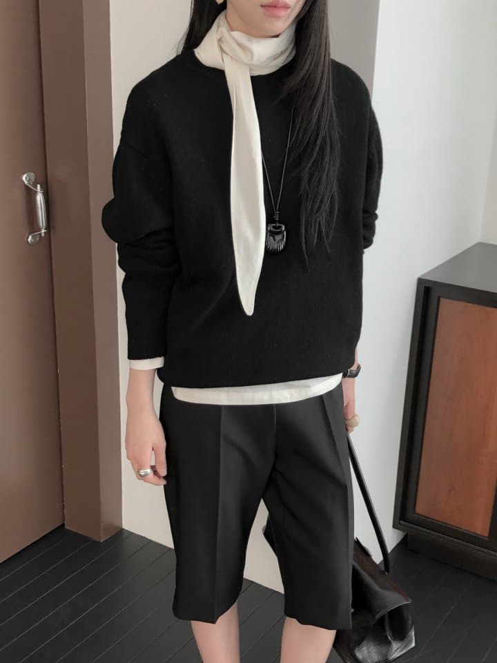 [LE BUTTER] Capri Slacks 3