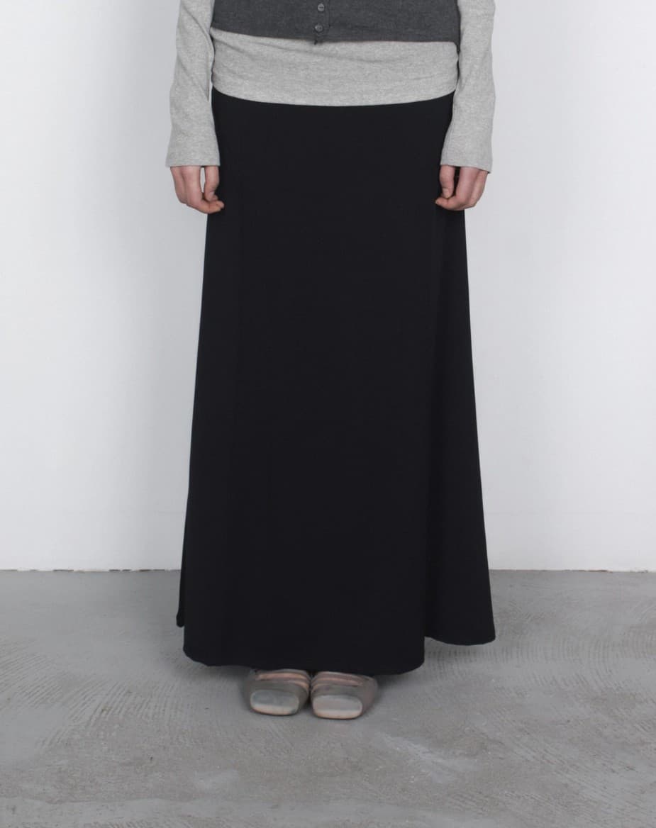 [TEXTURE] Ging Maxi Flared Skirt 8