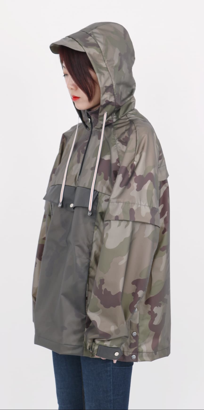 [BOHO] Rainwear Long Top BLACK 6