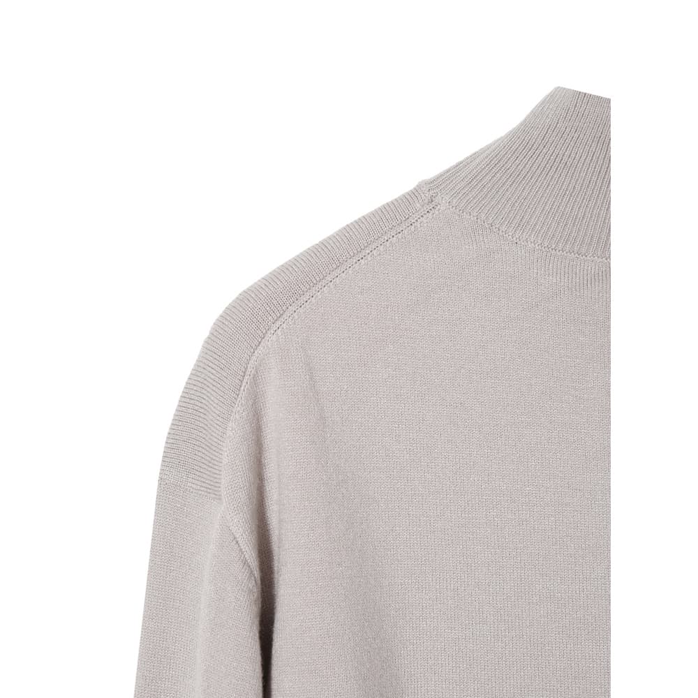 [OCEAN] Shimmer Cashmere-like Mock Neck Knit 6