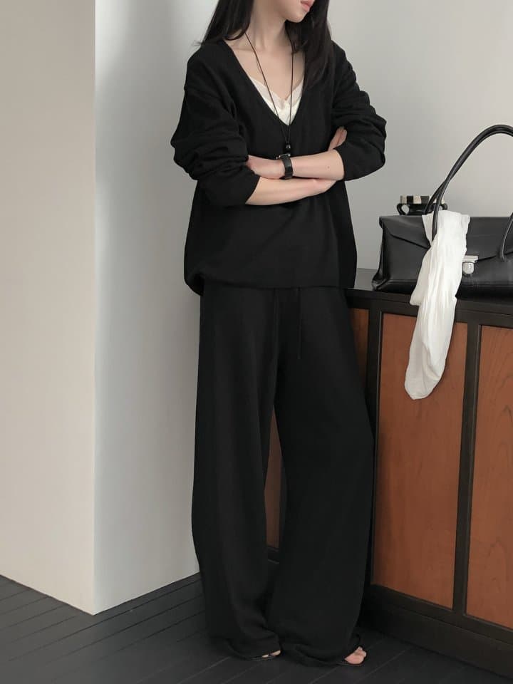 [LE BUTTER] Knit Wool Pants 9