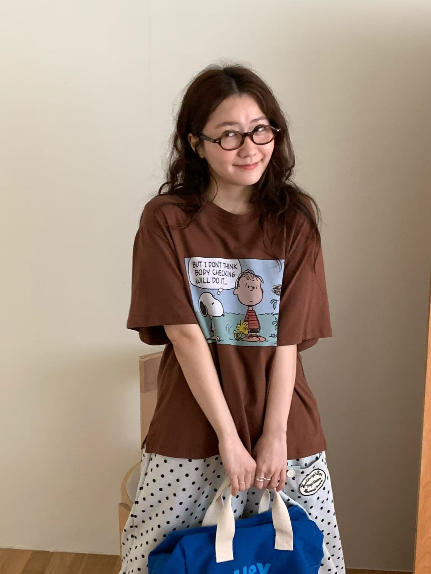 (Official Licensed Peanuts Snoopy) [VENTI] Cartoon Snoopy T-Shirt 2