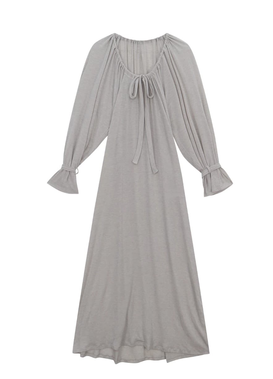 [TEXTURE] Min Open-Back Shirred Dress 9