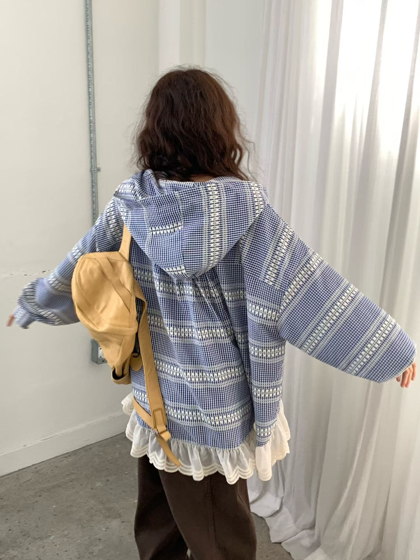 [VENTI] Anna Hooded Shirt 7