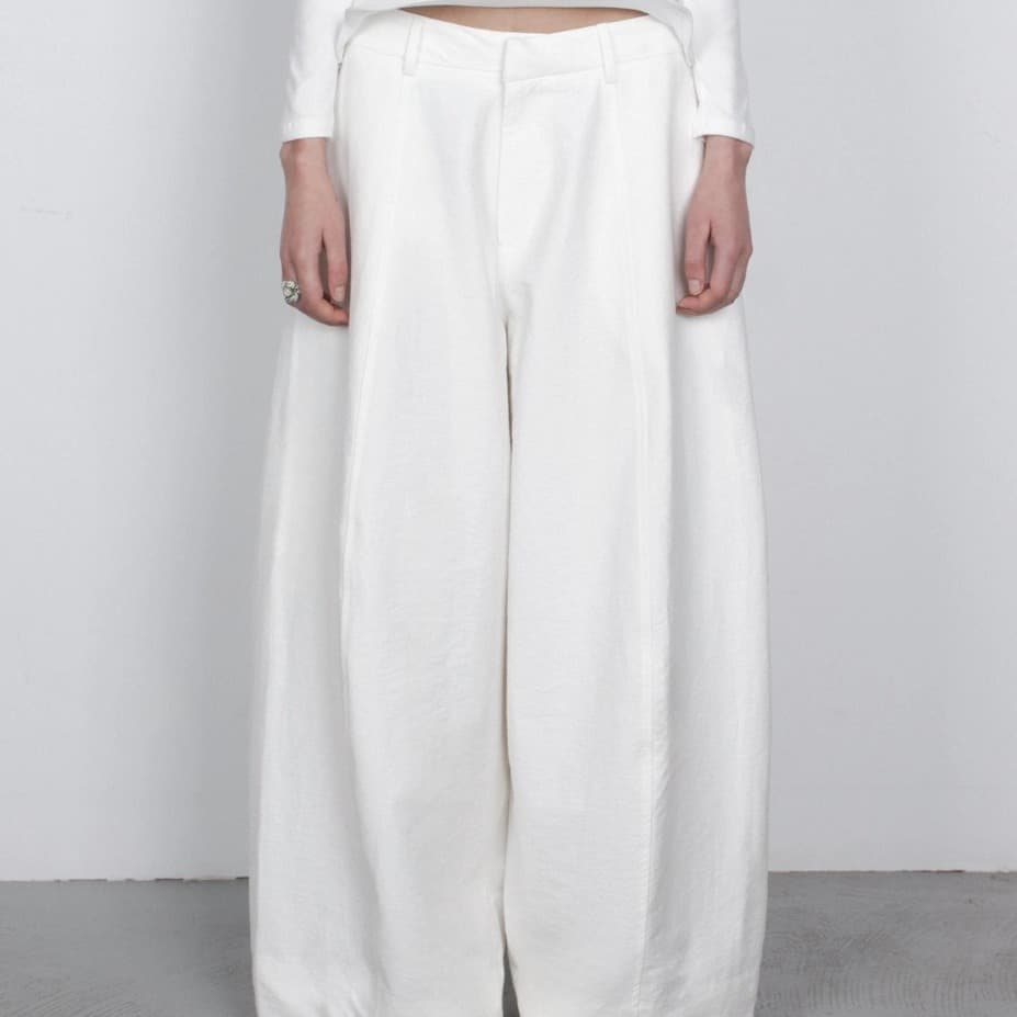 [TEXTURE] Obi Wide Cotton Pants 1