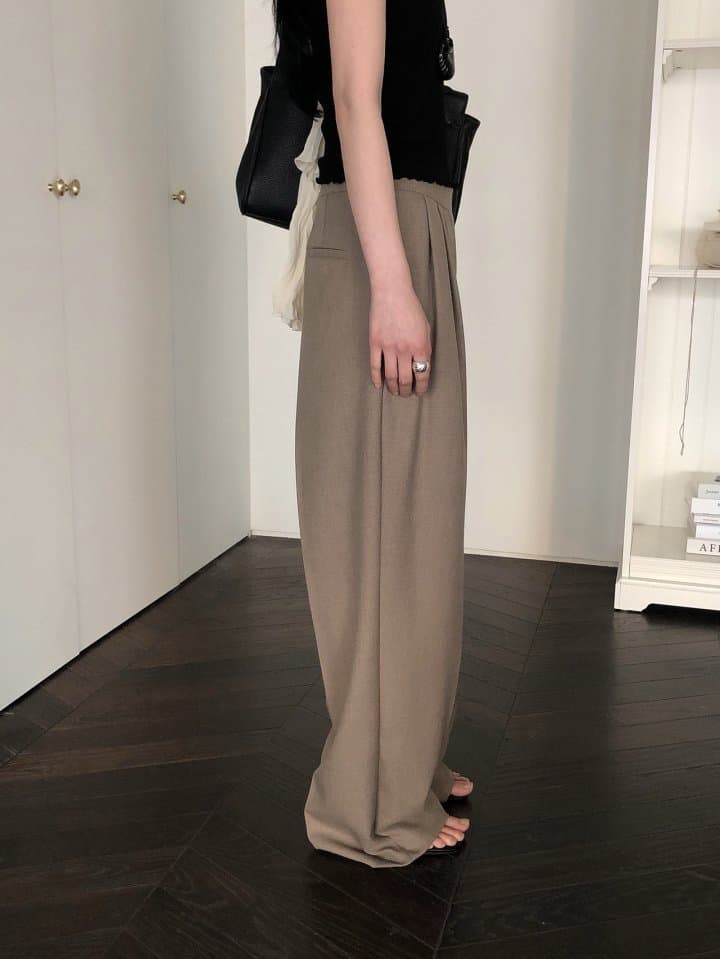 [LE BUTTER] Pebble Wool Slacks 4