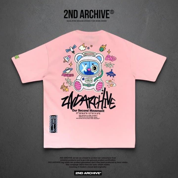 [2ND ARCHIVE] Reflective Space Bear Short Sleeve T-Shirt 8