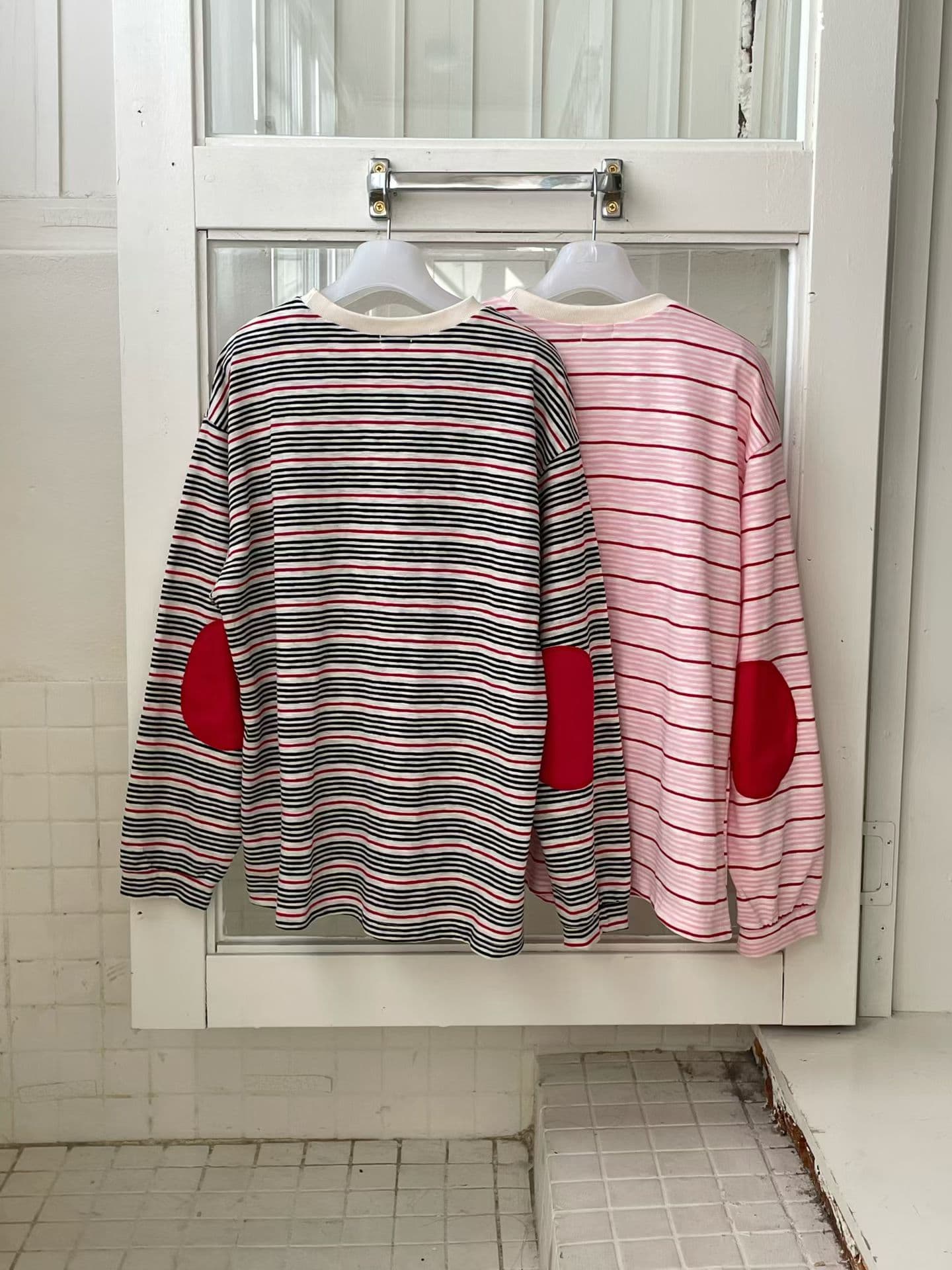 [VENTI] 68 Patch Striped T-Shirt 7