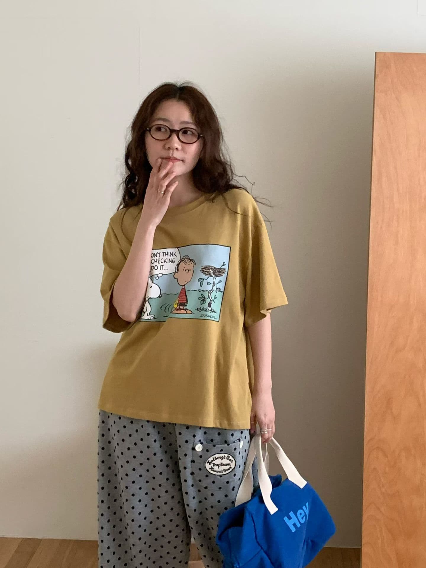 (Official Licensed Peanuts Snoopy) [VENTI] Cartoon Snoopy T-Shirt 4