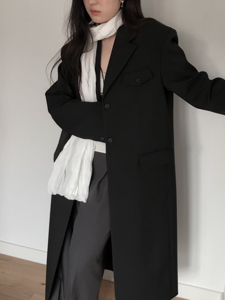 [LE BUTTER] Noir Long Coat 10