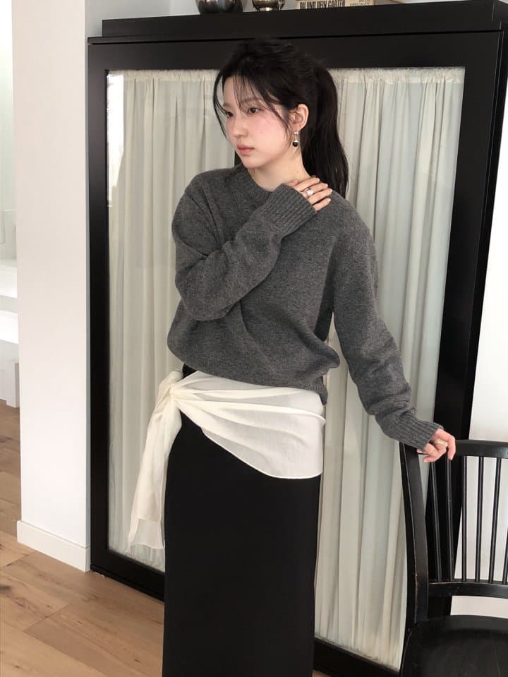 [LE BUTTER] Round Raccoon Knit 2