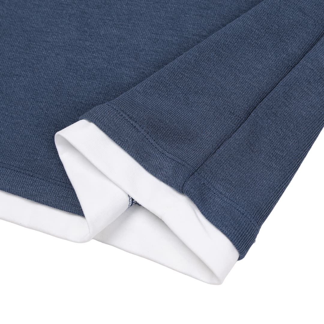 [LOGAN] Store Layered Henley Neck T-Shirt 4