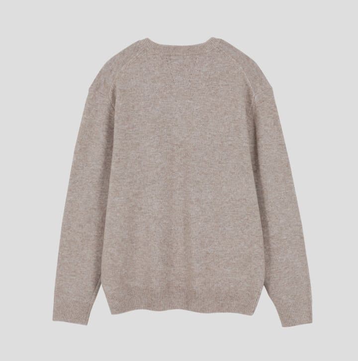 [GENTLE COVER] Ness Daily Henley Neck Knit 4