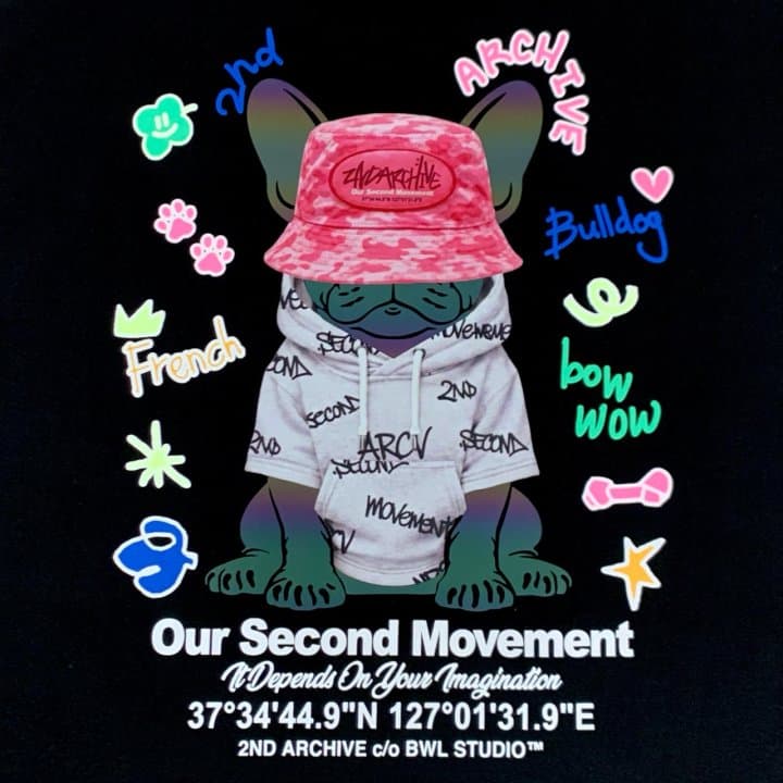 [2ND ARCHIVE] Bucket Hat Reflective Bulldog Short Sleeve T-Shirt 6