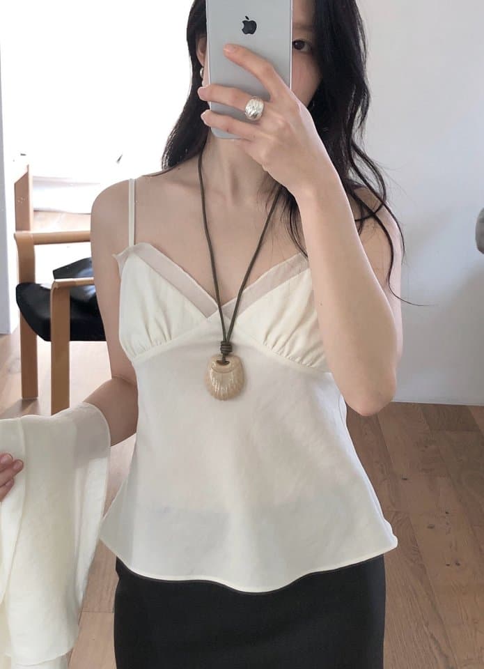 [LE BUTTER] Frill Slub Blouse 4