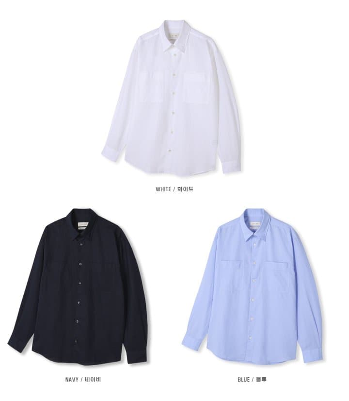 [LAINE] Linen Two-Pocket Shirt 10