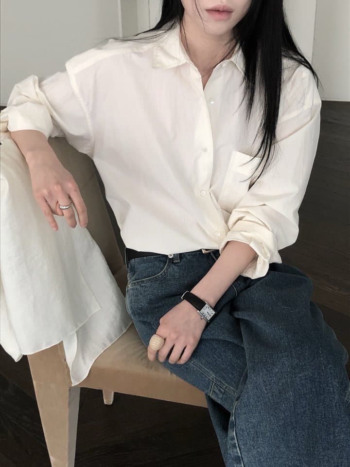 [LE BUTTER] Rocky Washed Shirt 2