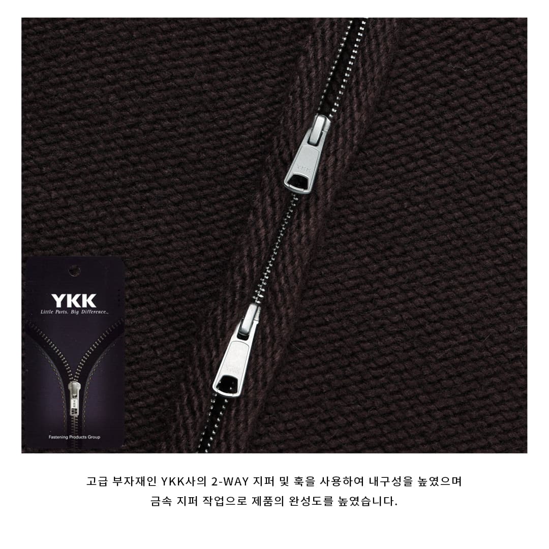[LOGAN] Uni Knit Zip-Up Jacket 4