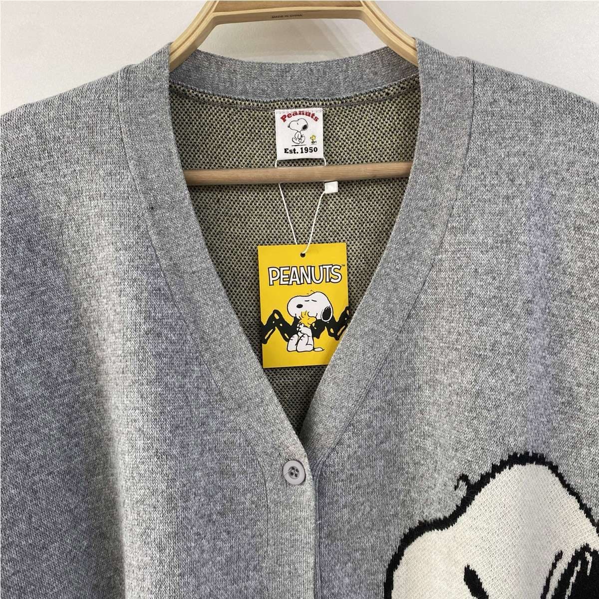 (Official Licensed Peanuts Snoopy) [NEON FISH] Snoopy Angora Cardigan 6