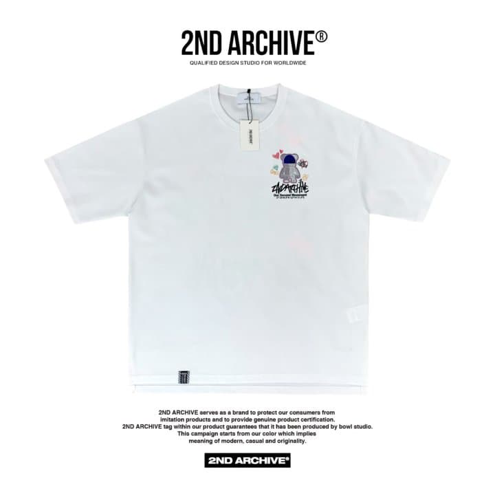[2ND ARCHIVE] Blue Beanie Bear Short Sleeve T-Shirt 4