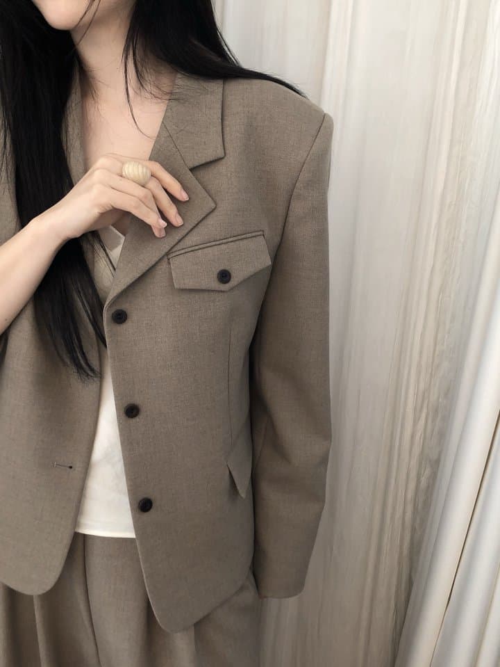 [LE BUTTER] Pebble Wool Jacket 6
