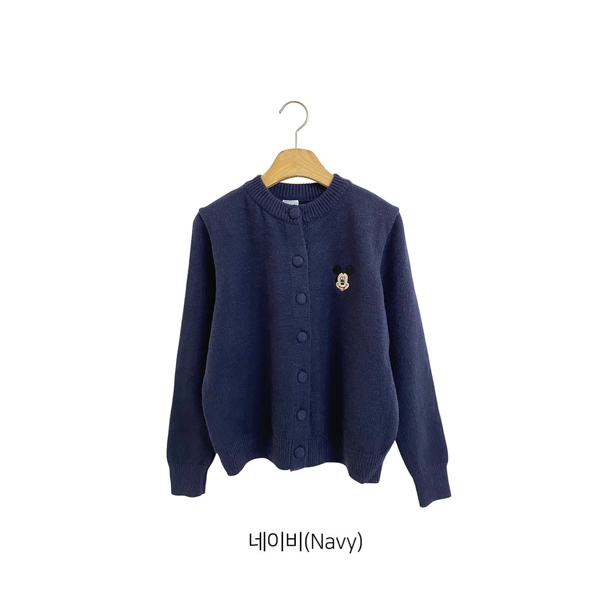 (Official Licensed Disney) [NEON FISH] Mickey Embroidered Cardigan 10