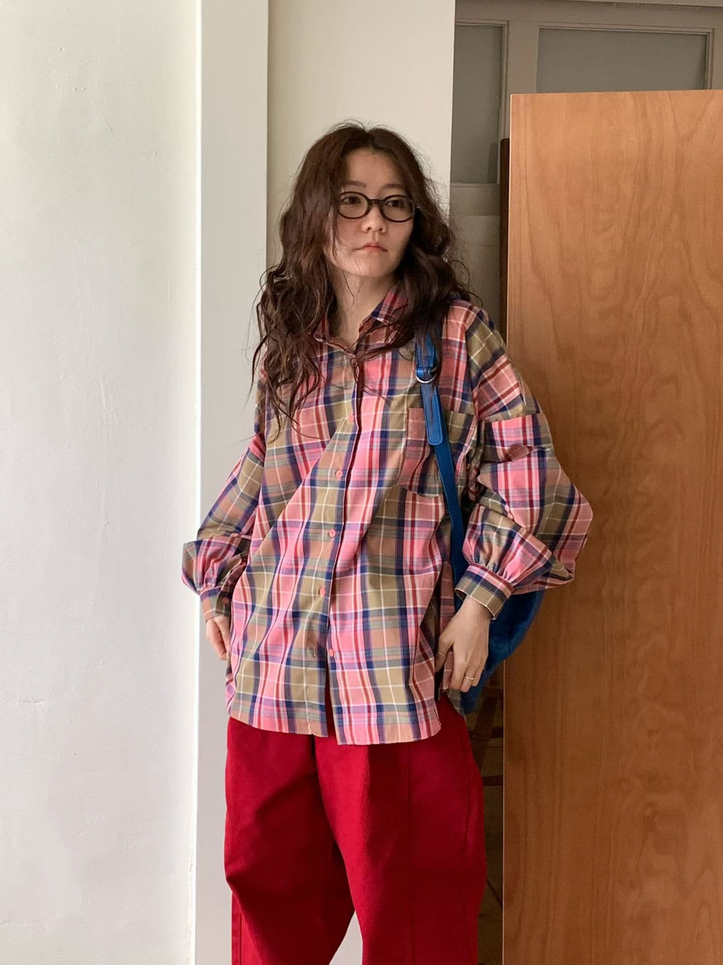 [VENTI] Vintage Checked Shirt 3