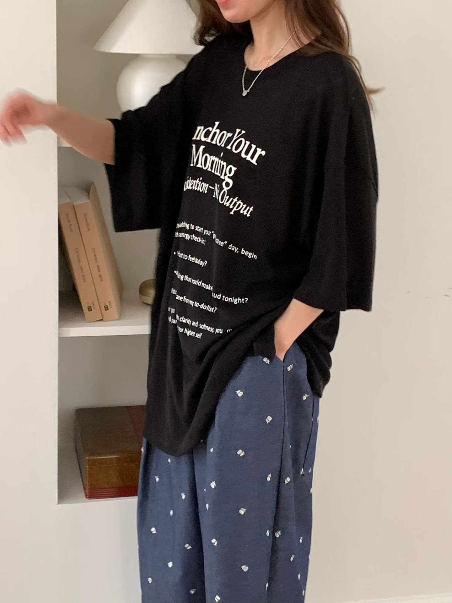 [VENTI] Anchor Knit Printed T-Shirt 9