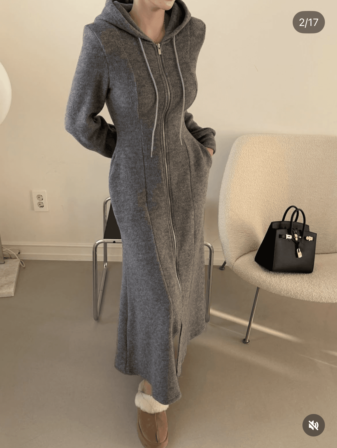 [MAGNOLIA] Tether Brushed Dress 5