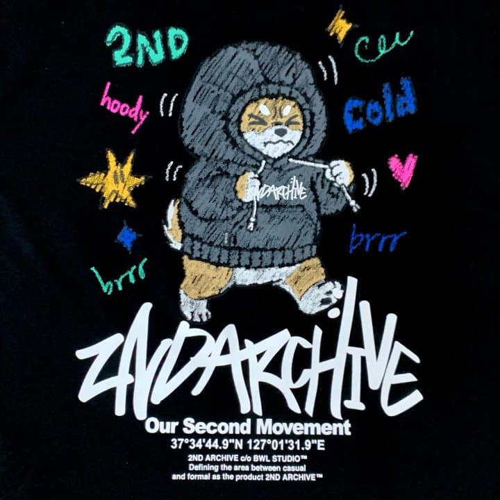 [2ND ARCHIVE] Tight-Laced Shiba Crayon Short Sleeve T-Shirt 6