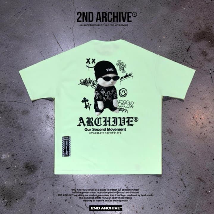 [2ND ARCHIVE] Swag Cross Cat Short Sleeve T-Shirt 1