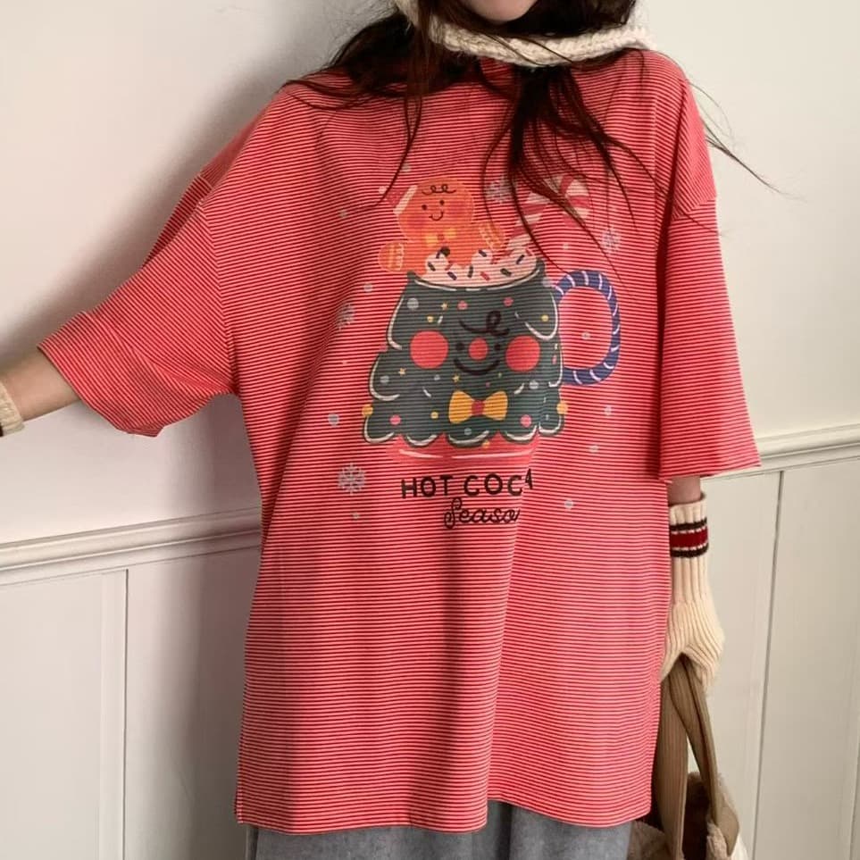 [VENTI] Cookie Man Mock Neck T-Shirt 1