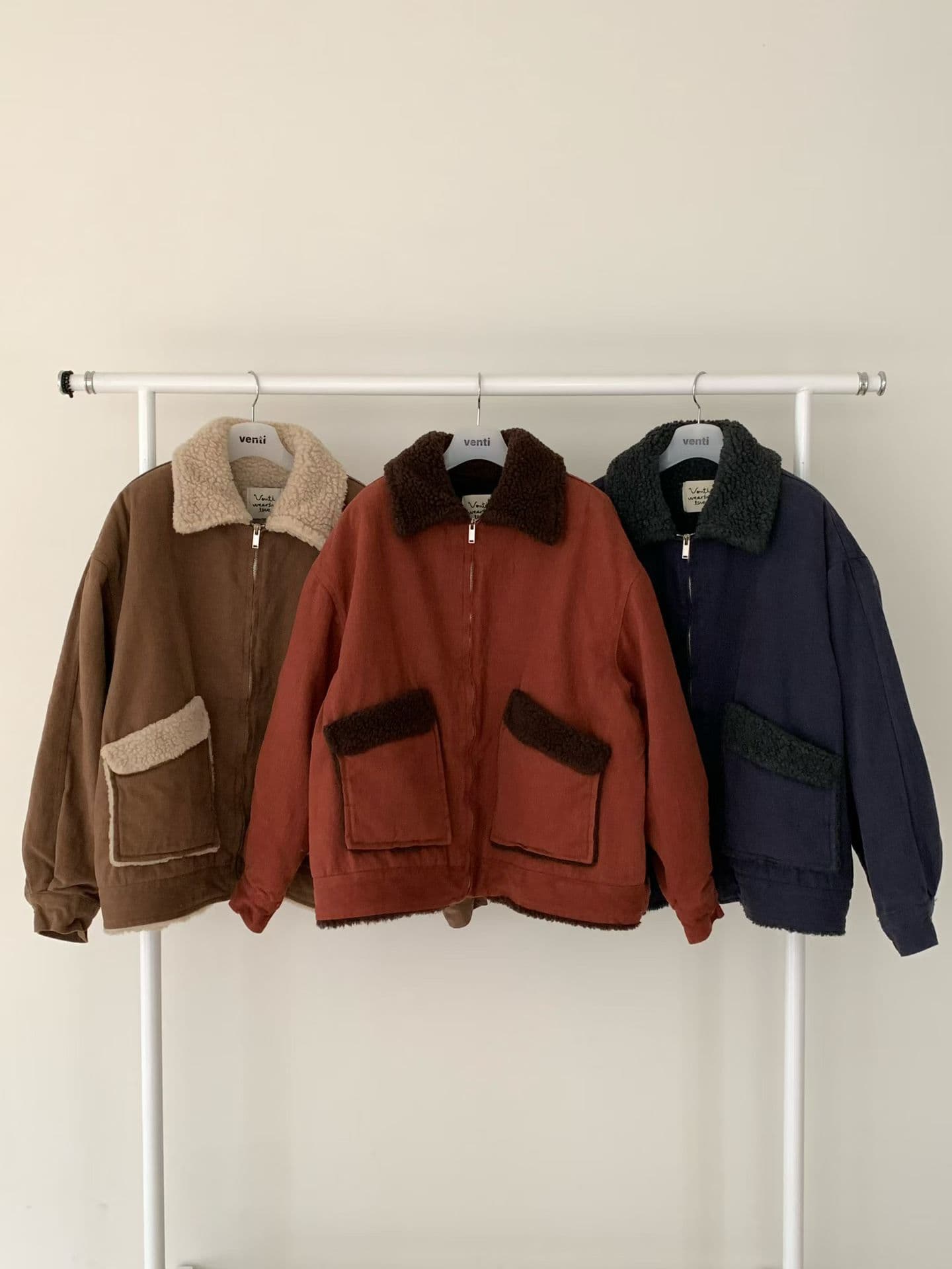 [VENTI] Pigment Fleece Denim Jumper 2