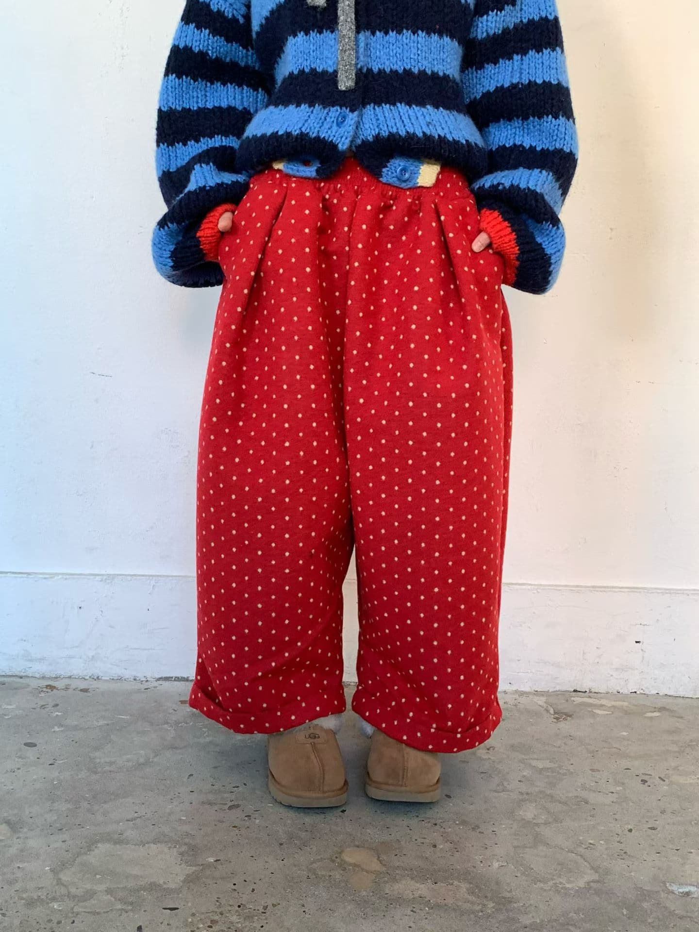 [VENTI] Dot Brushed Pants 5