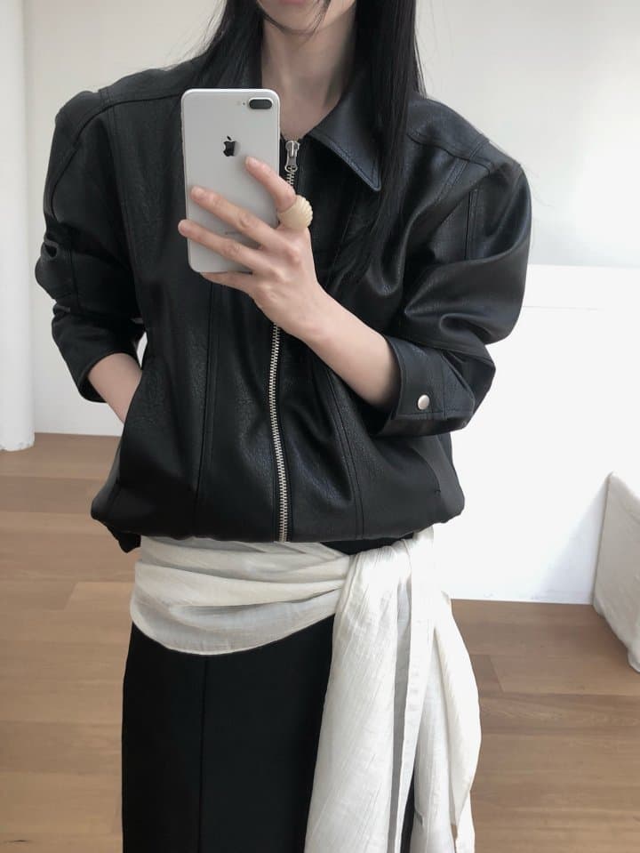 [LE BUTTER] Marche Leather Jacket 5