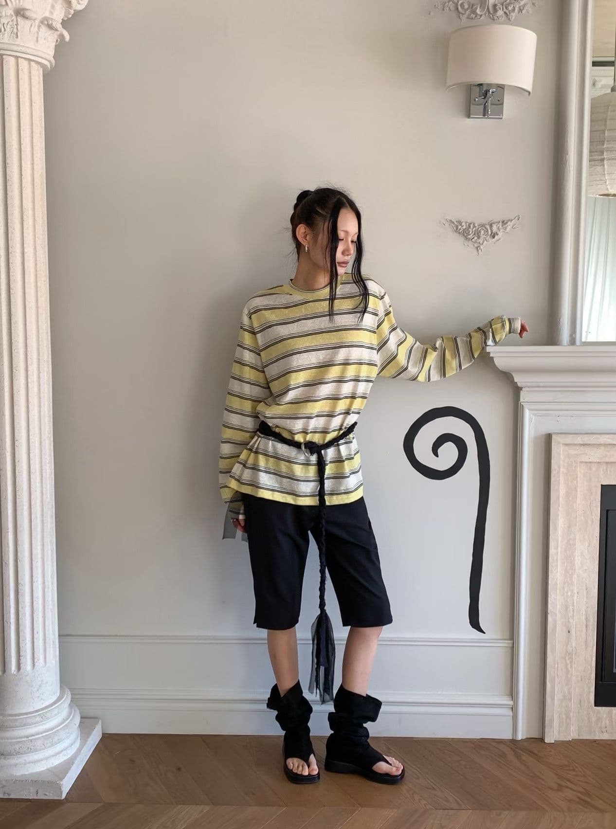 [FOUNDATION] Berry Striped T-Shirt 3