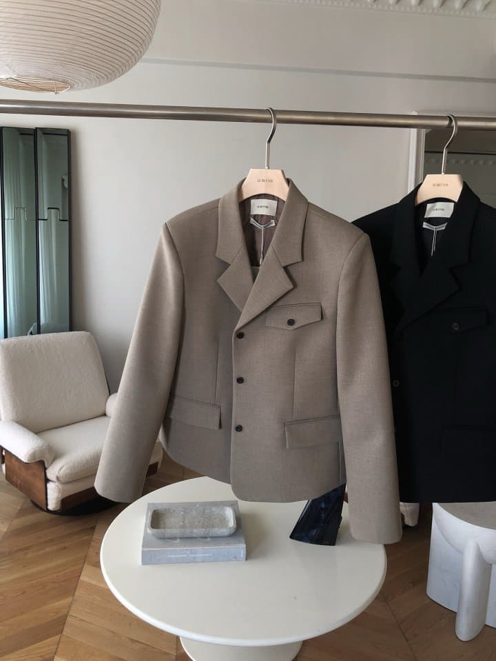 [LE BUTTER] Pebble Wool Jacket 5