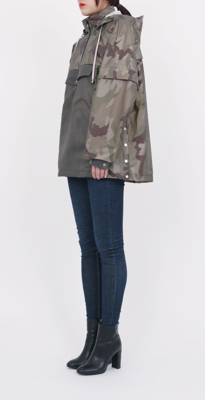 [BOHO] Rainwear Long Top BLACK 4