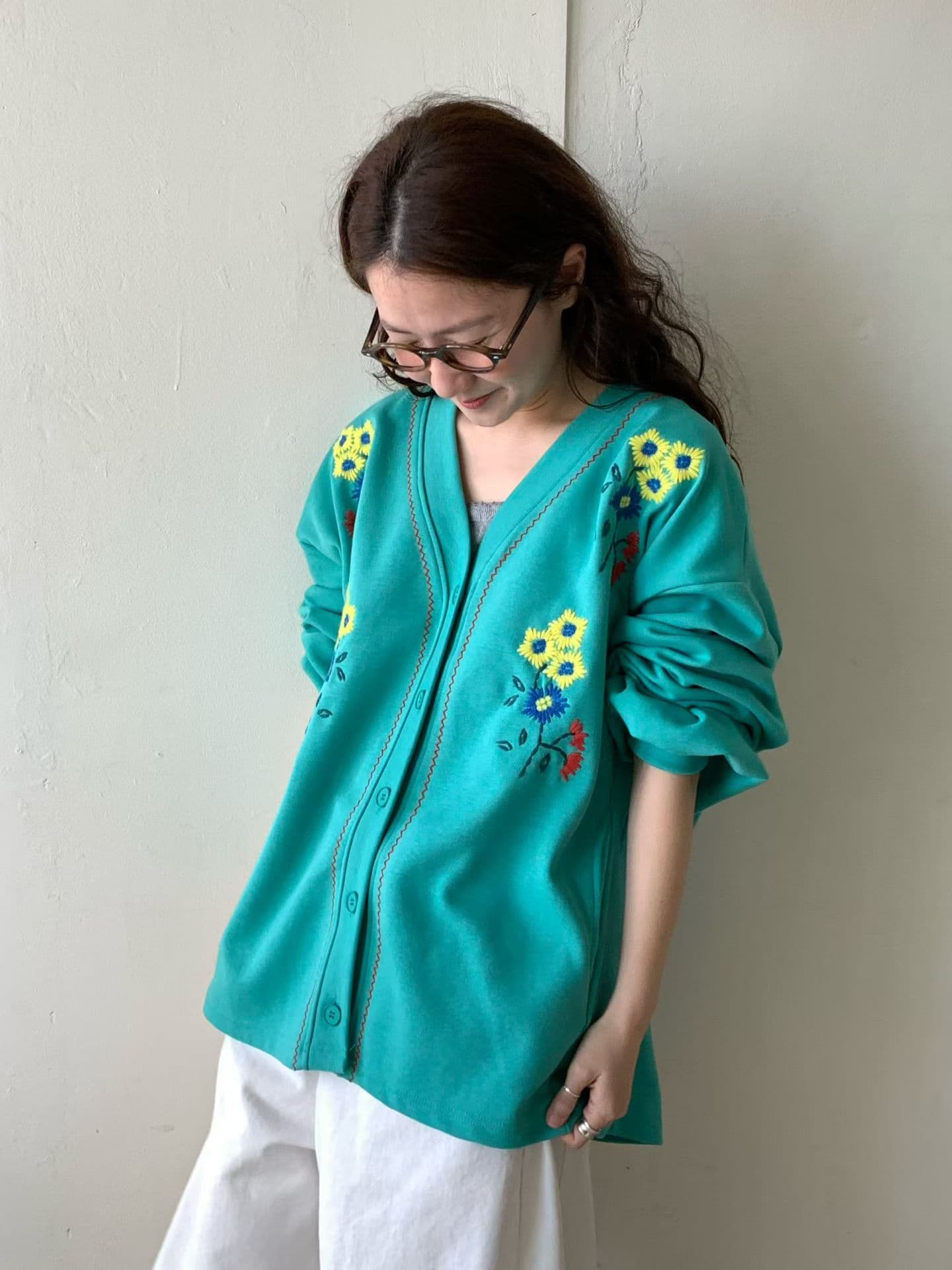[VENTI] Floral Embroidered Cardigan 7