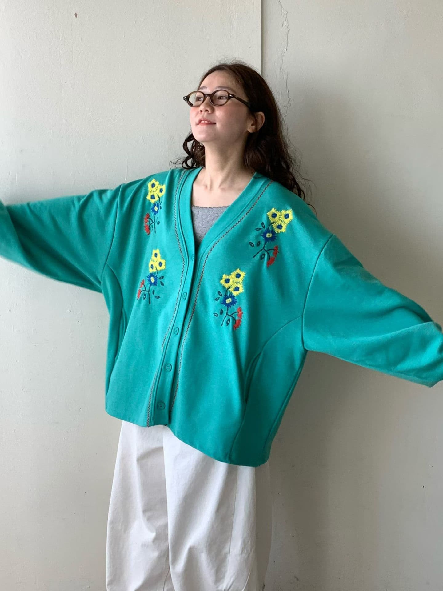 [VENTI] Floral Embroidered Cardigan 5