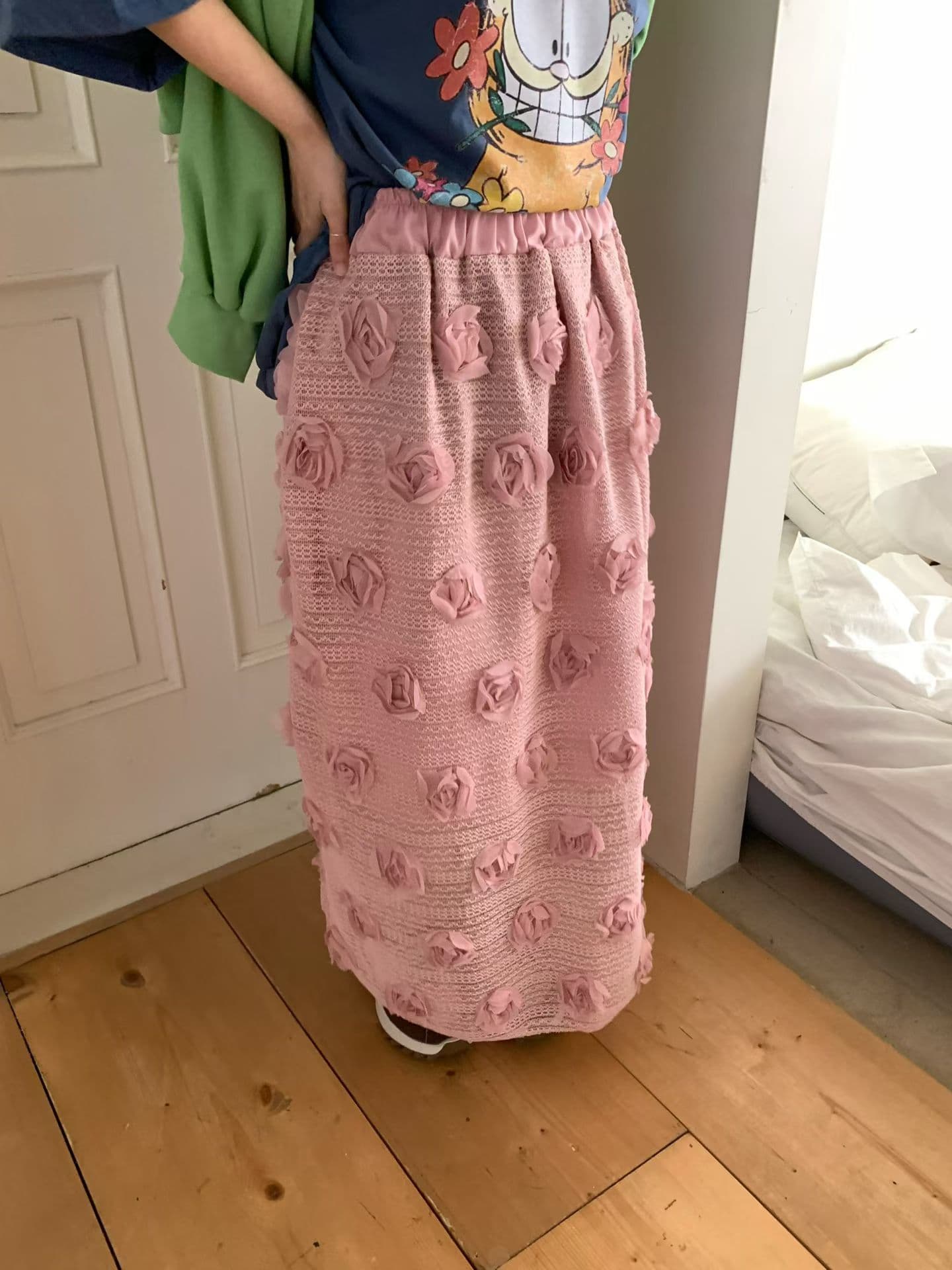 [VENTI] Rosé Skirt 7