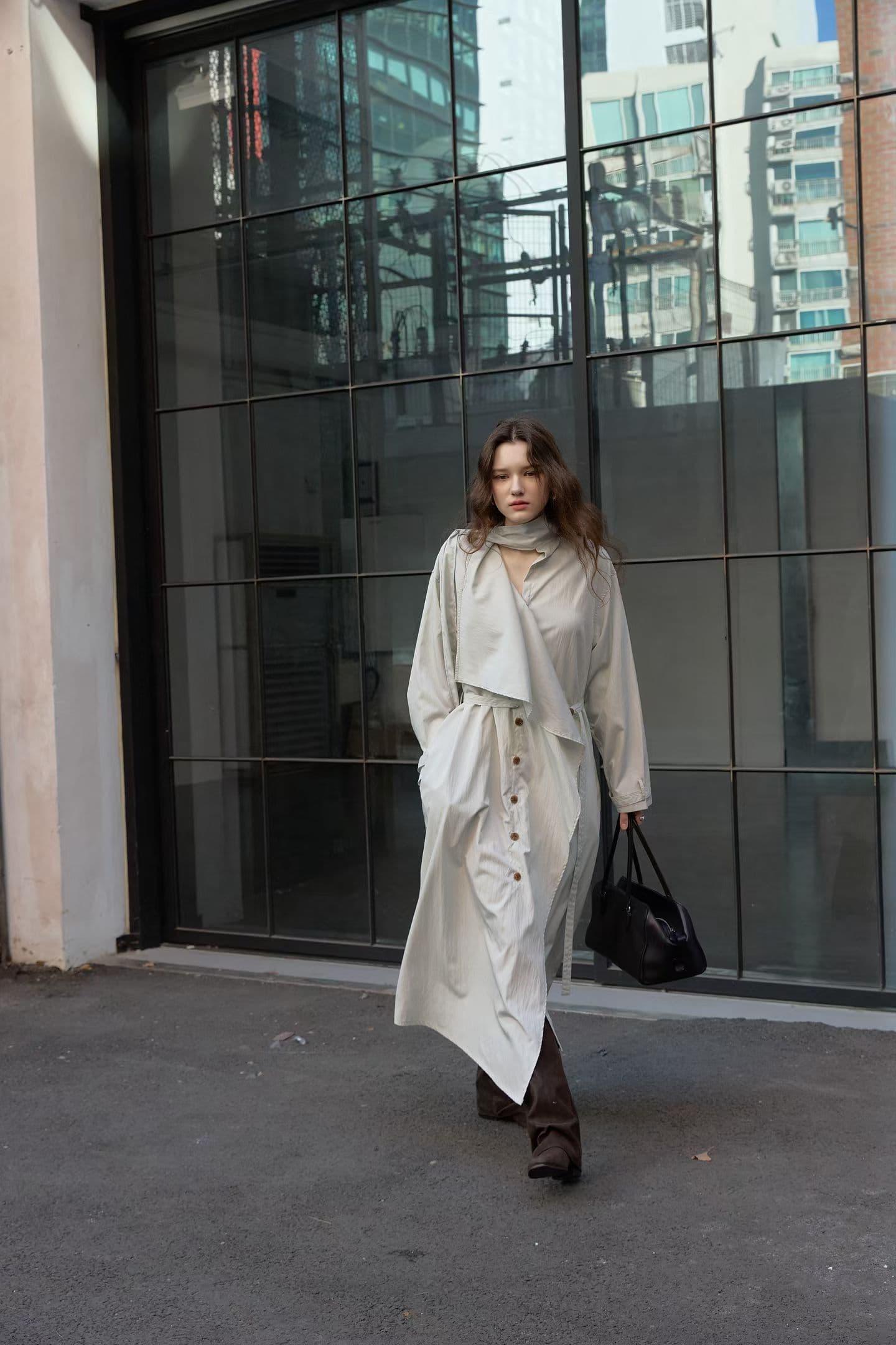 [FOUNDATION] Nailed Muffler Trench Dress 8