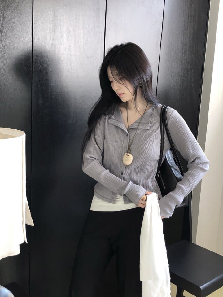 [LE BUTTER] Day Pleated Cardigan 2