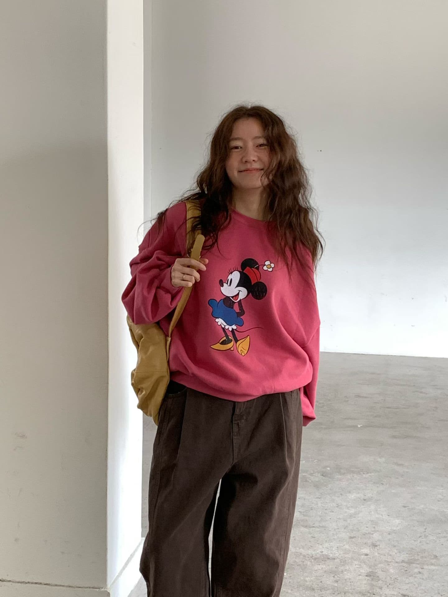 (Official Licensed Disney) [VENTI] Flowerpot Mini Sweatshirt 6