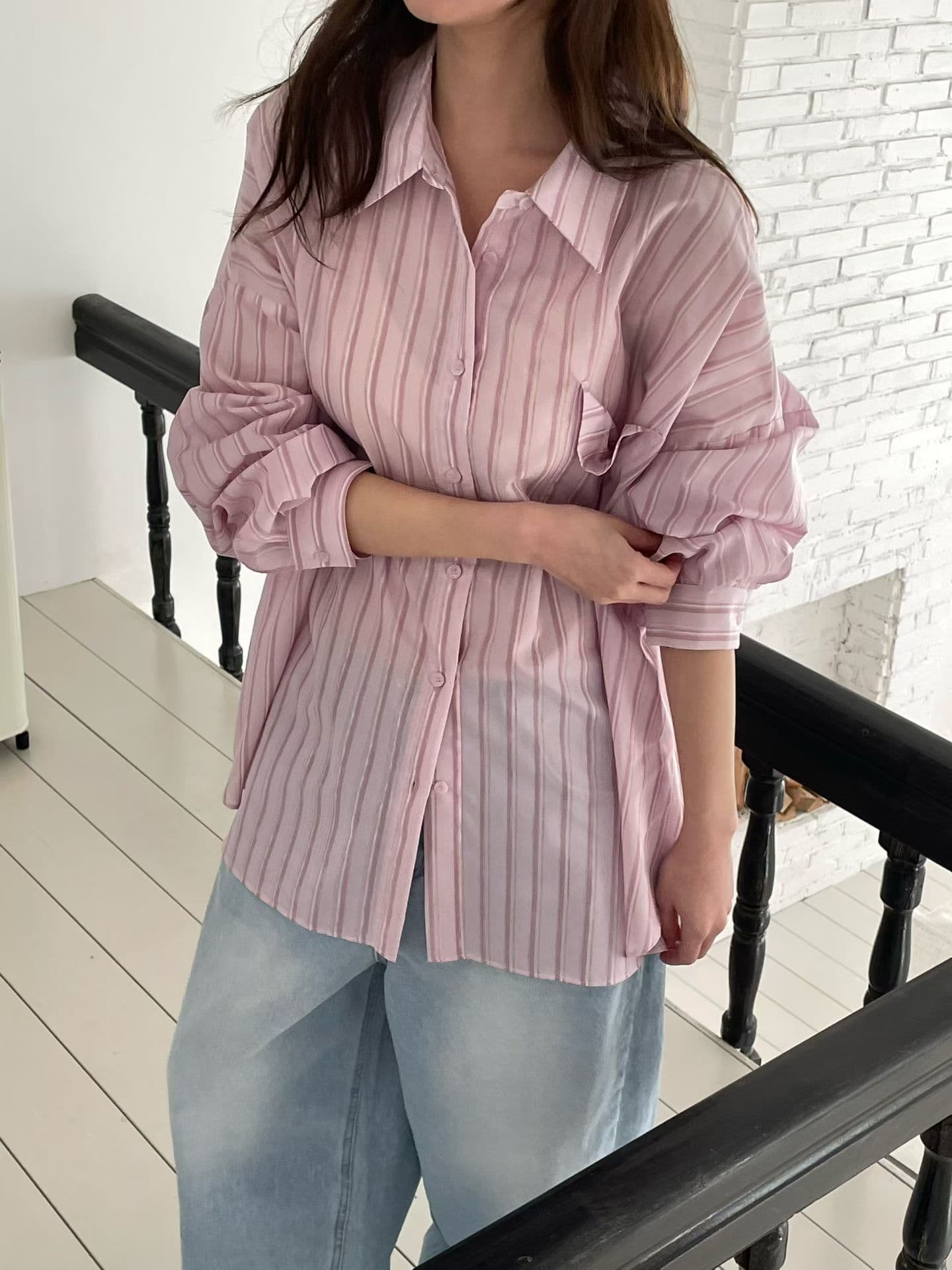 [VENTI] Pauline Striped Shirt 6