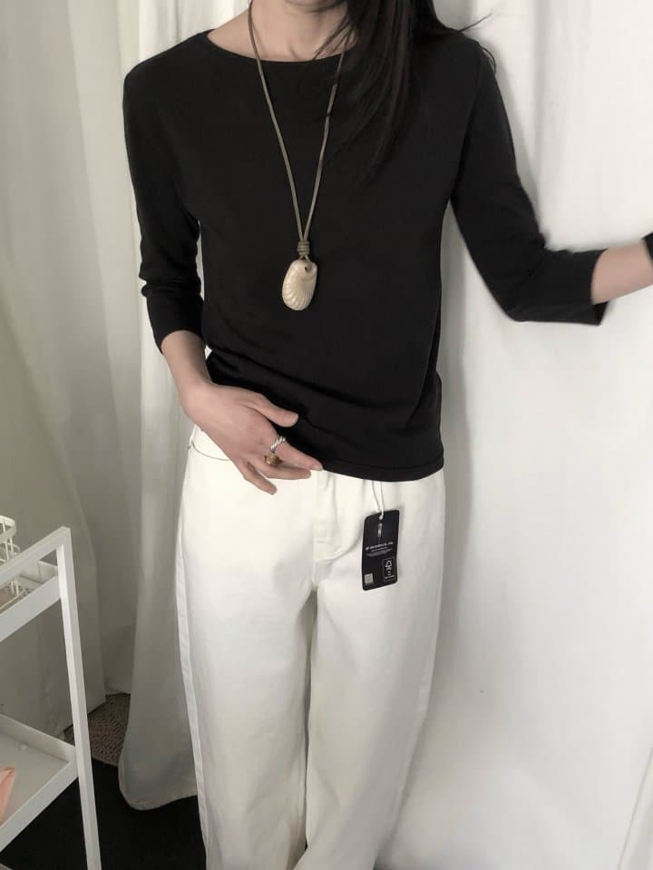 [LE BUTTER] Essential 3/4 Sleeve T-Shirt 3