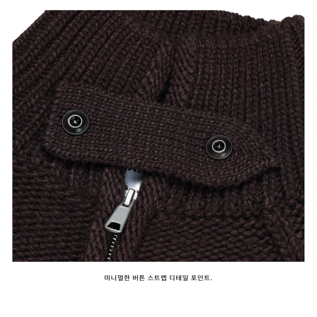 [LOGAN] Uni Knit Zip-Up Jacket 2