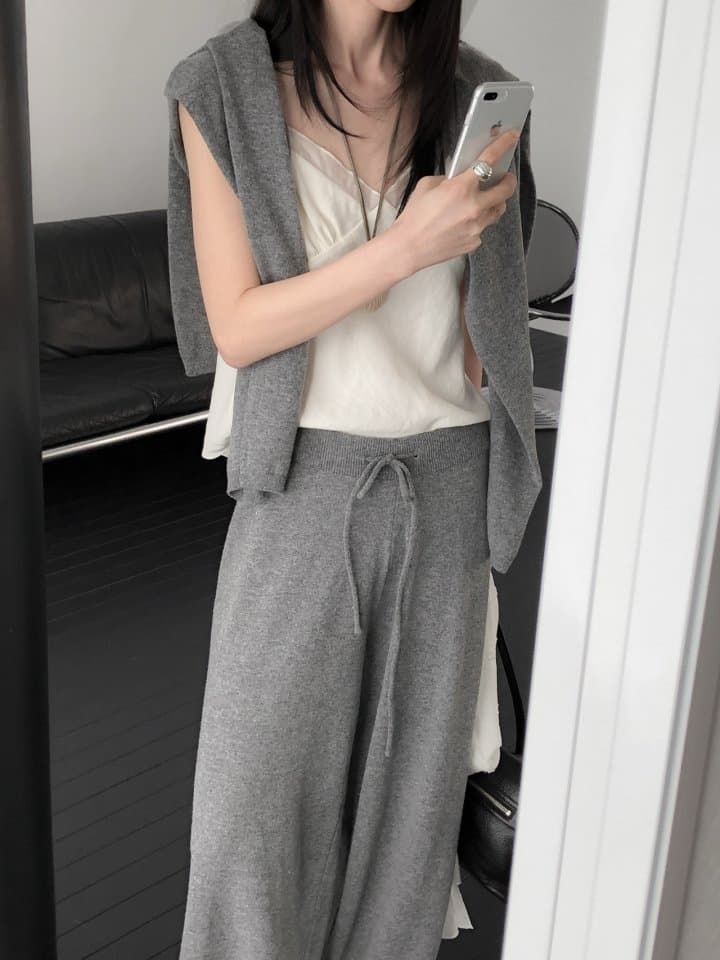 [LE BUTTER] Knit Wool Pants 3