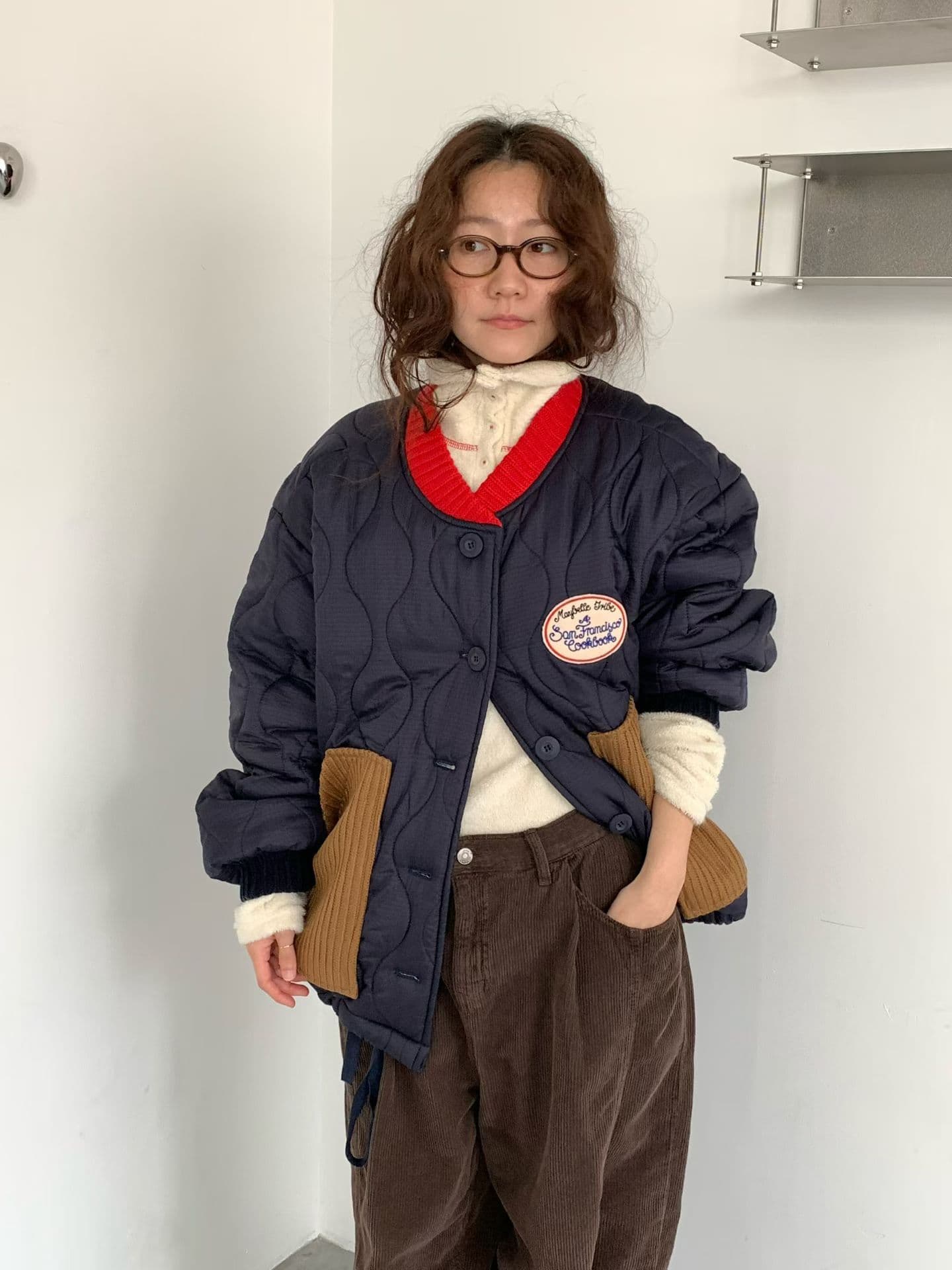 [VENTI] Unique Patch Quilted Jumper 2