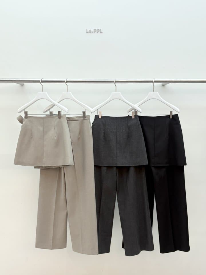 [LE:PPL] Y Wrap Pants 4